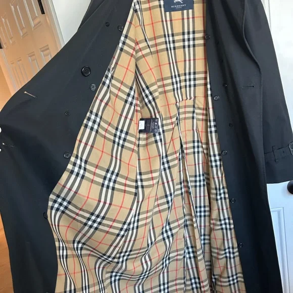 Black Burberry Trench Coat